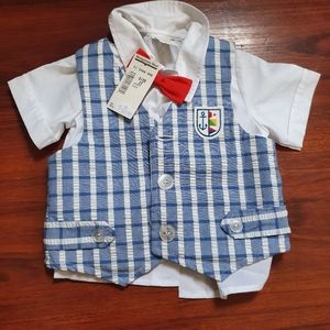 Vintage Montgomery ward toddler vest and shirt 2T